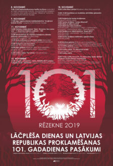 Latvijas Republikas proklamēšanas 101. gadadienas svinības Rēzeknē