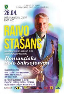 Raivo Stašans. Populāri hīti un melodijas jaunā albuma koncertprogrammā ROMANTISKS SOLO SAKSOFONAM