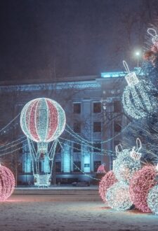 Ziemassvētku rotājumu maršruts Liepājā