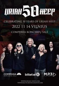 ”Uriah Heep” 50 – mečio jubiliejinis koncertas