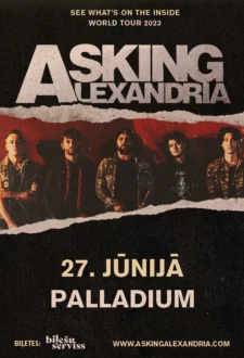 Asking Alexandria. See whats on the inside world tour 2023