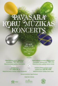 Otrajās Lieldienās kamerkoris “Muklājs” aicina uz pavasara koru mūzikas koncertu Rīgas Kultūras centrā “Iļģuciems”