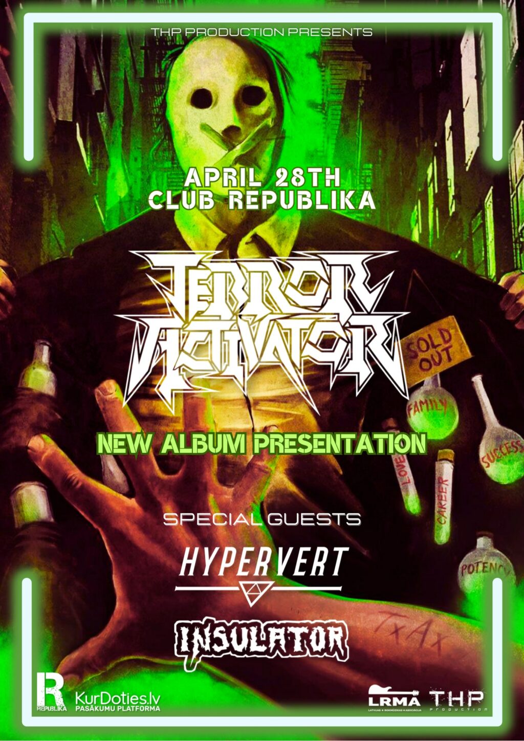 TERROR ACTIVATOR new album presentation + special guests HYPERVERT & INSULATOR