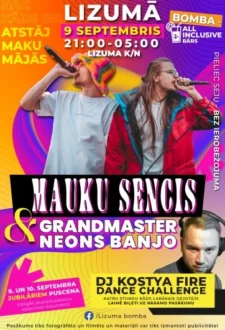 Lizuma BOMBA – Mauku sencis & Grandmasters Neons