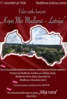 Latvijas Valsts svētku koncerts un balle Madlienā