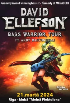 David Ellefson (Legendary Member of Megadeth) Bass Warrior Tour 2024