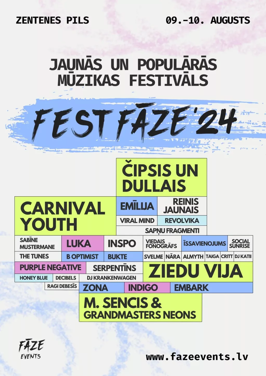 Jaunās un populārās mūzikas festivāls Fest Fāze 24