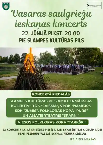 Vasaras saulgriežu ieskaņas koncerts | pie Slampes Kultūras pils