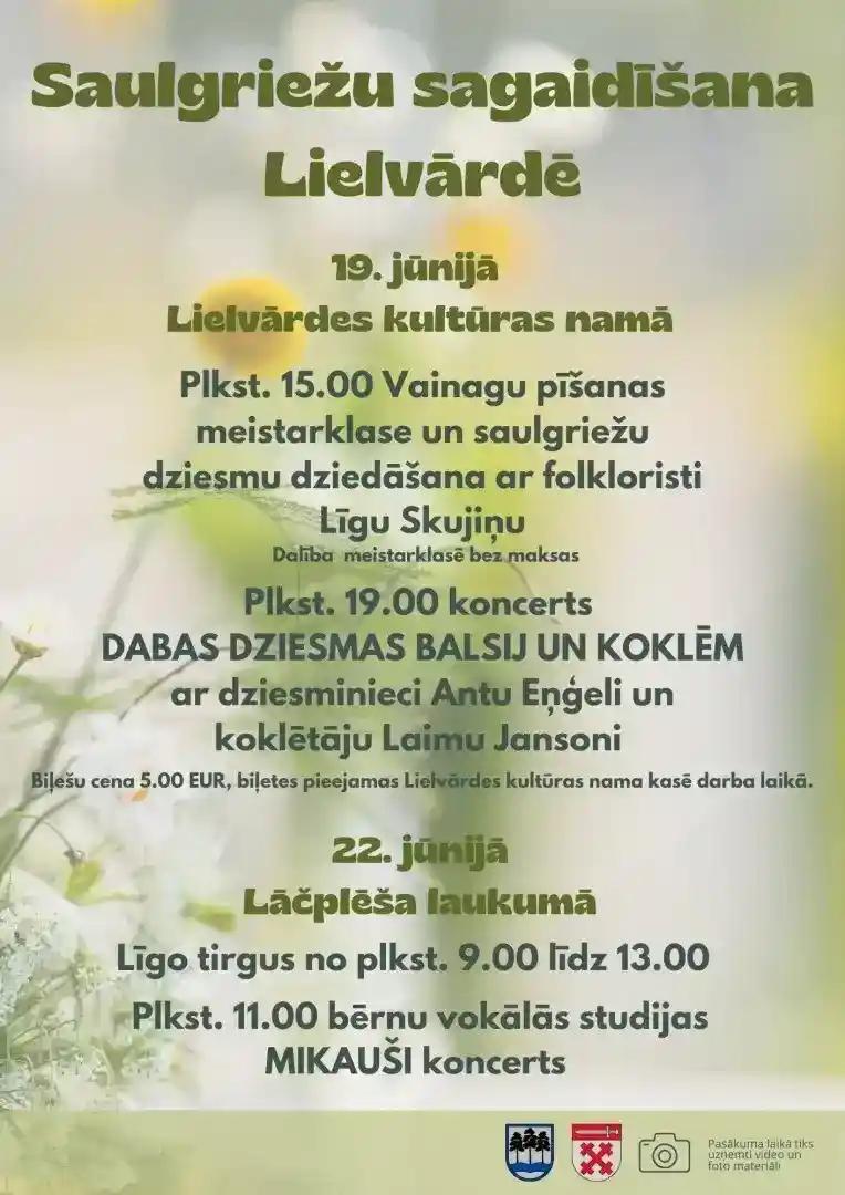 Līgo gadatirgus un bērnu vokālās studijas MIKAUŠI koncerts Lielvārdē