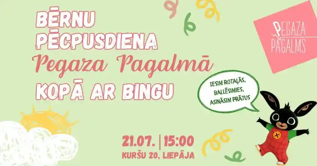 Bērnu pēcpusdiena kopā ar Bingu