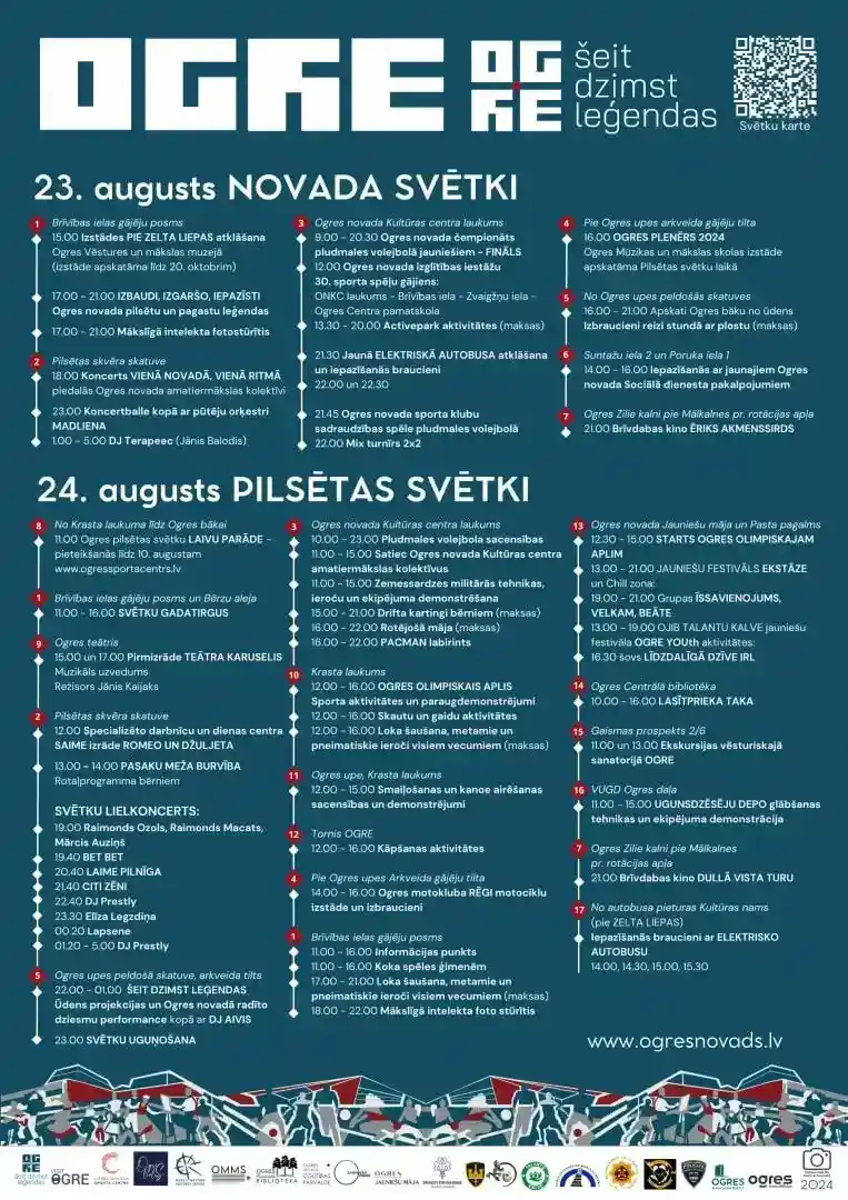 OGRES NOVADA UN OGRES PILSĒTAS SVĒTKI