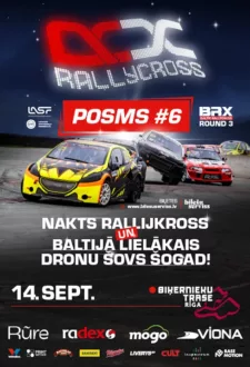 Nakts rallijkross un Baltijā lielākais dronu šovs šogad. Latvijas – Lietuvas rallijkrosa čempionāta 6. posms, Baltijas rallijkrosa 3. posms