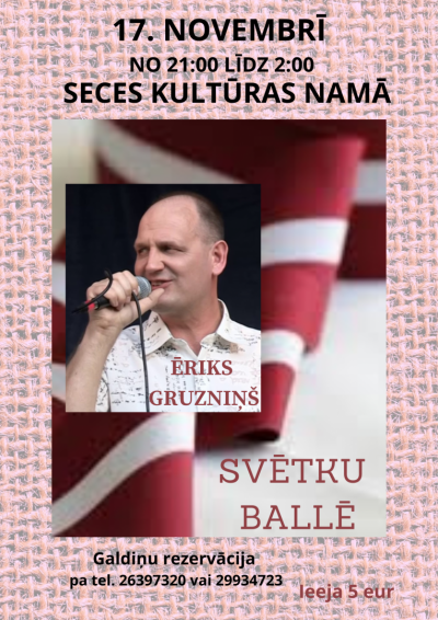 Svētku balle kopā ar Ēriku Gruzniņu