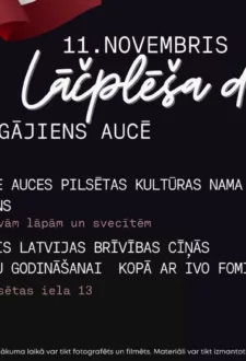 Lāčplēša diena- Gaismas gājiens Aucē