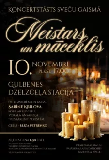 Koncertstāsts sveču gaismā "Meistars un māceklis"