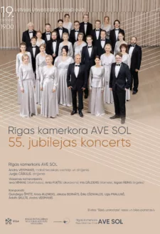 Rīgas kamerkora “Ave Sol” 55. jubilejas koncerts