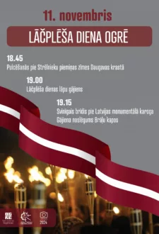 LĀČPLĒŠA DIENA OGRĒ