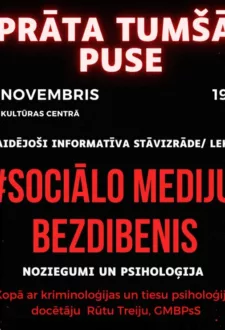 PRĀTA TUMŠĀ PUSE | SOCIĀLO MEDIJU BEZDIBENIS. Rūtas Treijas izklaidējoši informatīva kriminālā stāvizrāde