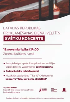 Latvijas Republikas proklamēšanas dienai veltīts svētku koncerts