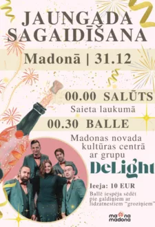 Jaunā gada sagaidīšana un svētku salūts MADONĀ!