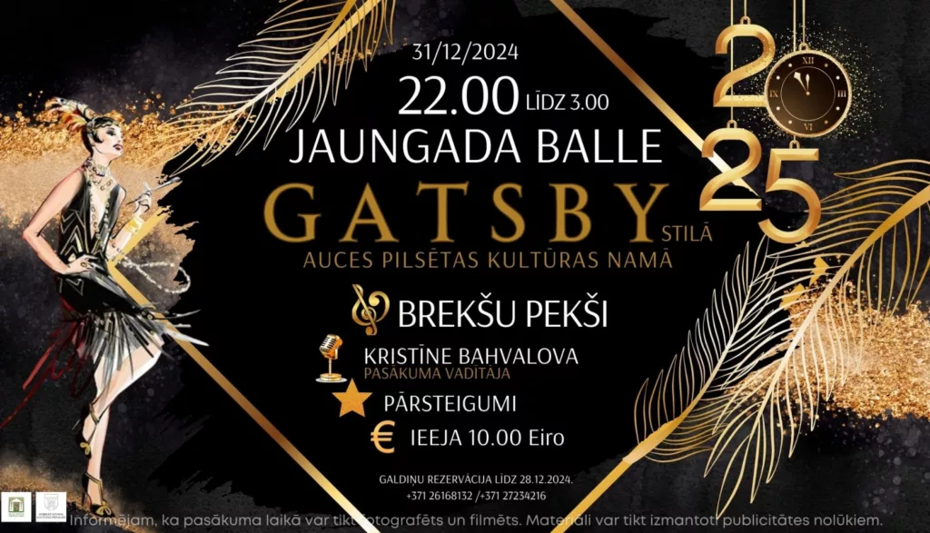 Jaungada balle Gatsby stilā