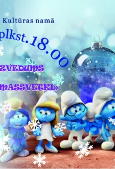 Koncertuzvedums ''Smurfu Ziemassvētki'' Vangažu pilsētas Kultūras namā