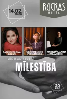 Mūzikas vakars “Mīlestība”