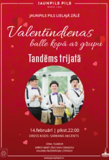 Valentīndienas balle kopā ar grupu "Tandēms trijatā"