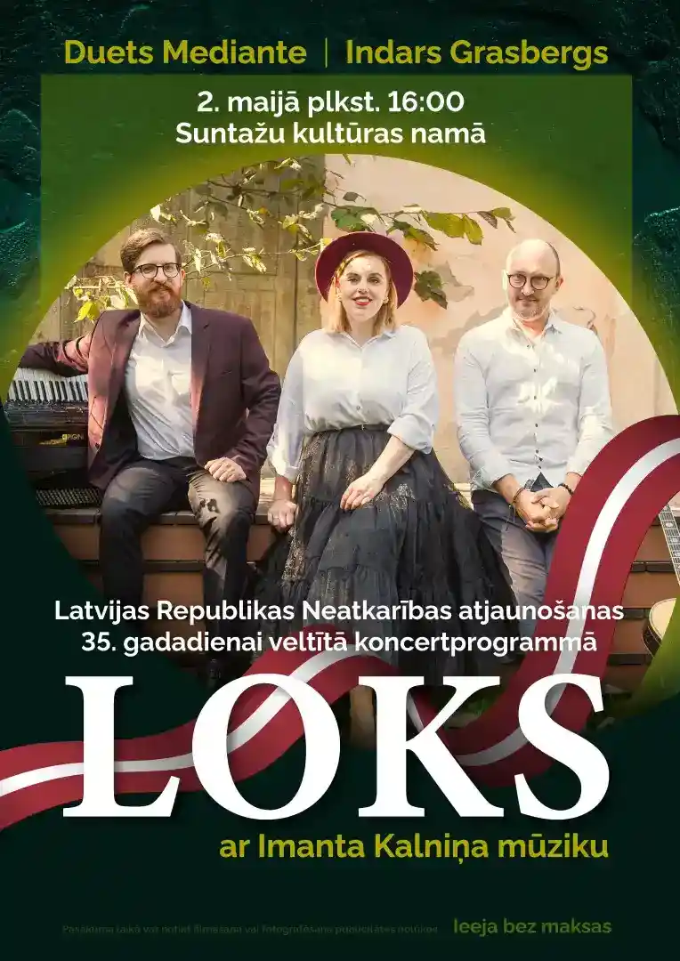 Latvijas Republikas Neatkarības atjaunošanas 35. gadadienai veltīts svētku koncerts Suntažos