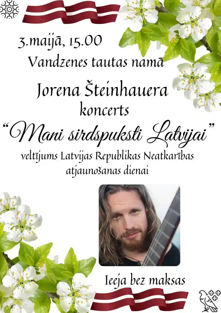 Jorena Šteinhauera koncerts „Mani sirdspuksti Latvijai”