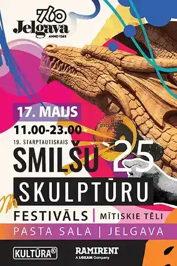 Smilšu skulptūru festivāla grandiozā atklāšana Jelgavā / “SAND SIGNS 2025”