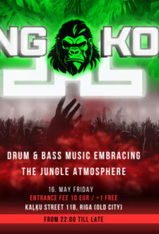 KING KONG – Drum & Bass džungļu ballīte