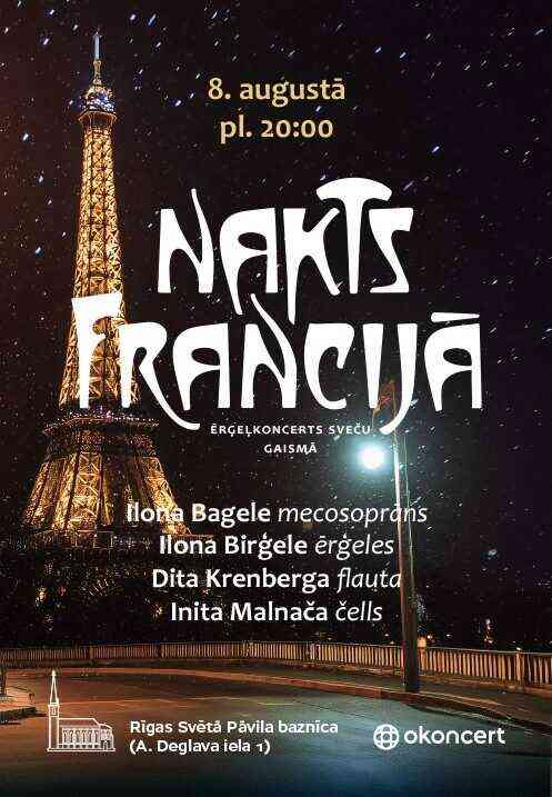 Nakts Francijā – koncerts sveču gaismā