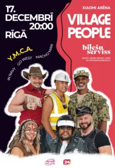 Leģendāras grupas 'Village People' koncerts Y.M.C.A.