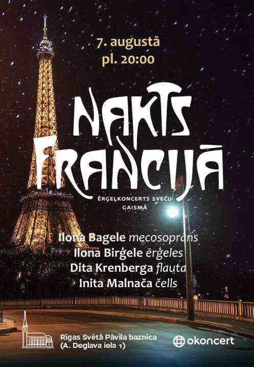 Nakts Francijā – koncerts sveču gaismā