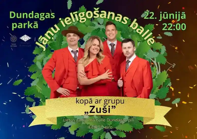Jāņu ielīgošanas balle kopā ar grupu „Zuši”