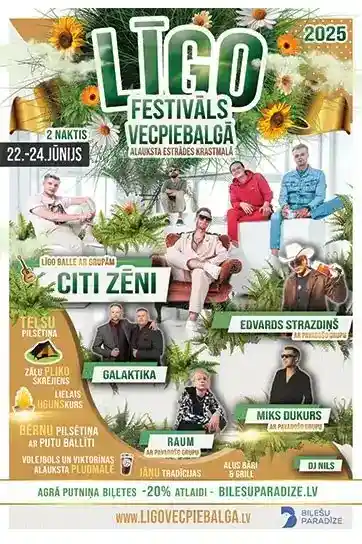 LĪGO festivāls Vecpiebalgā 2025 (22.-24. jūnijs)