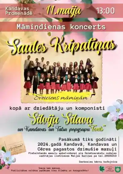 Māmiņdienas koncerts "Saules kripatiņas"