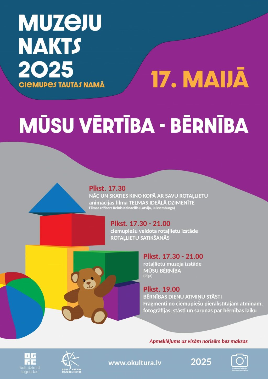 Muzeju nakts 2025 MŪSU VĒRTĪBA – BĒRNĪBA