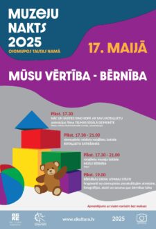 Muzeju nakts 2025 MŪSU VĒRTĪBA – BĒRNĪBA