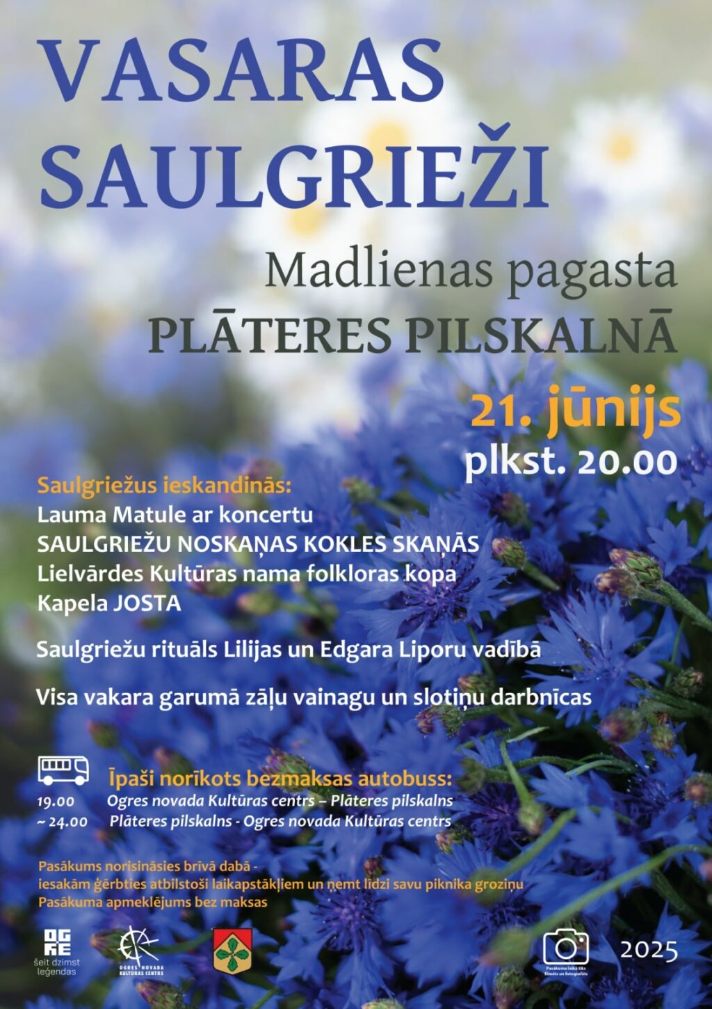 VASARAS SAULGRIEŽI Plāteres pilskalnā