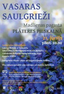 VASARAS SAULGRIEŽI Plāteres pilskalnā