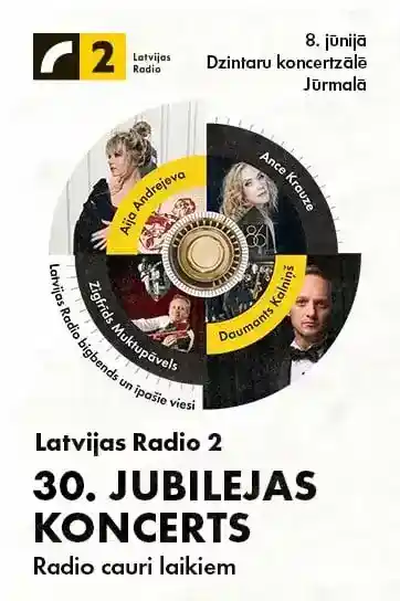 Latvijas Radio 2 30 gadu jubilejas koncerts “Radio cauri laikiem”