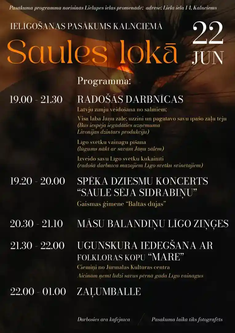 Ielīgošanas pasākums "Saules lokā"