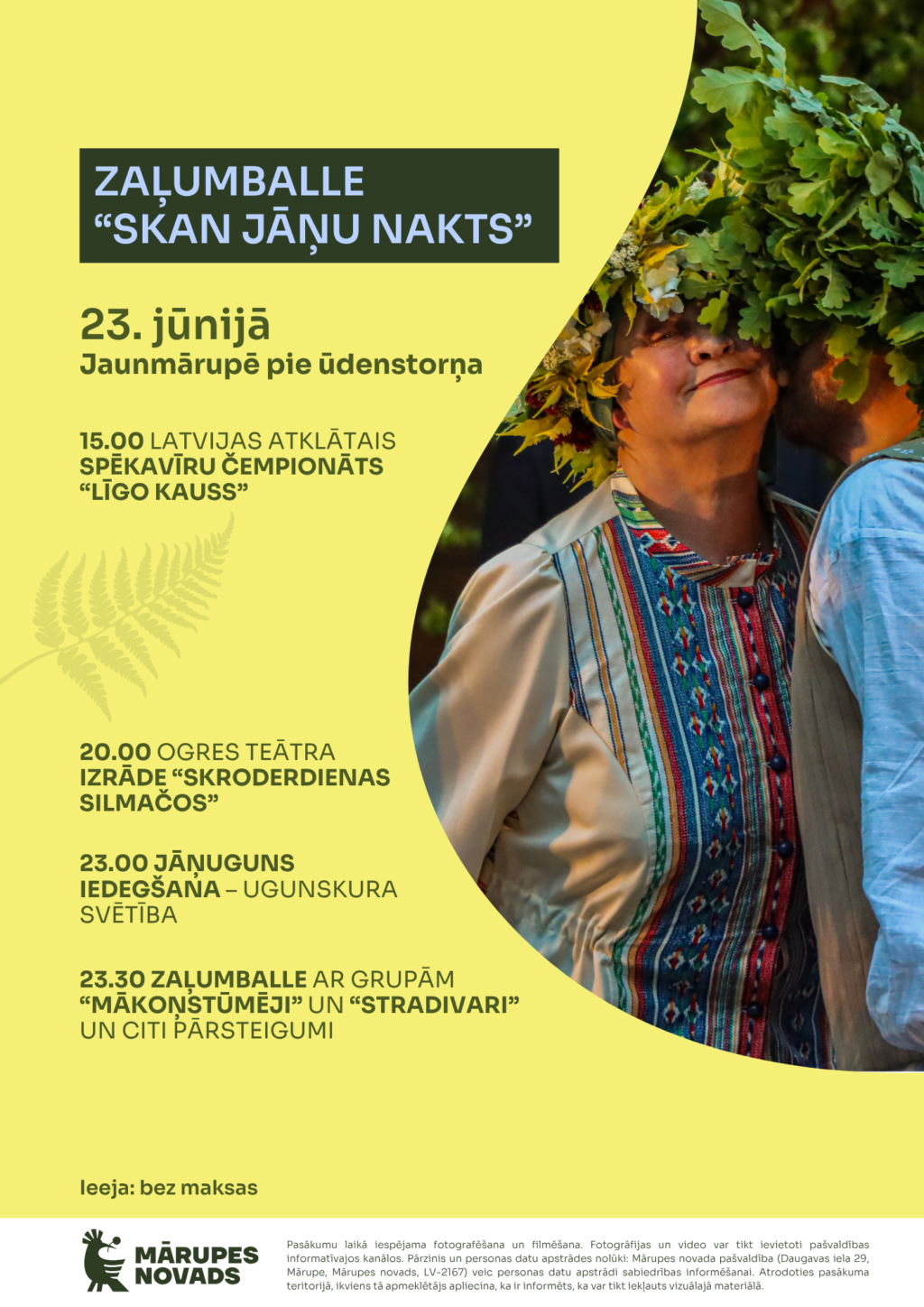 Zaļumballe “Skan Jāņu nakts”