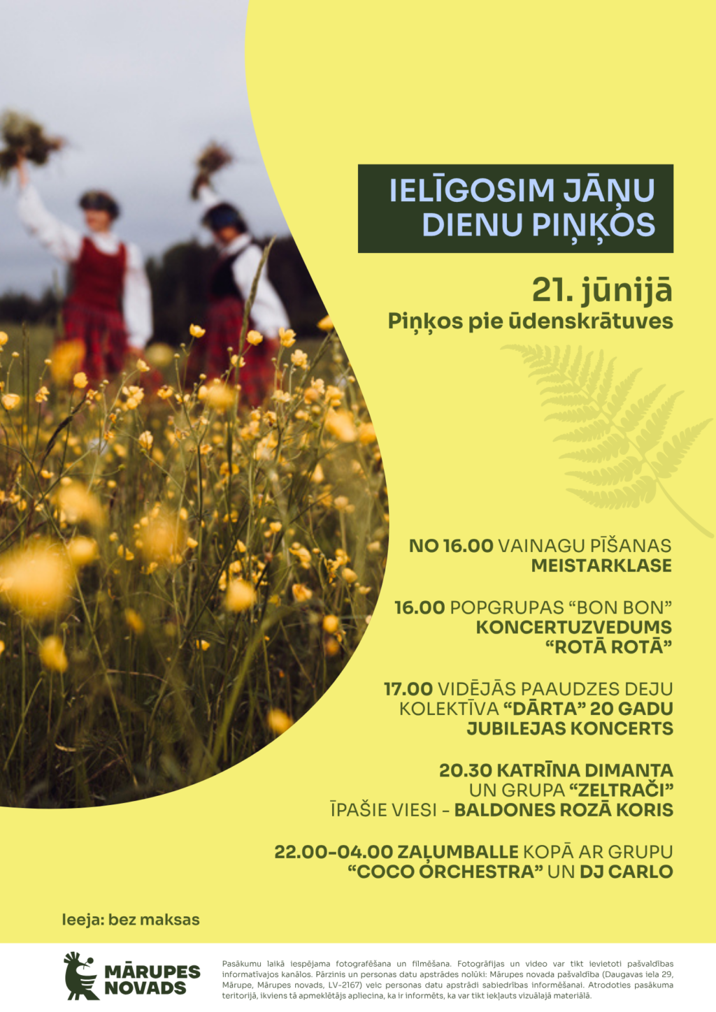 Ielīgosim Jāņu dienu Piņķos