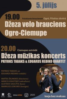 Velobrauciens un DŽEZA MŪZIKAS KONCERTS Ciemupē