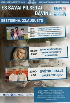 APES PILSĒTAS SVĒTKI | 23. augusta vakara programma