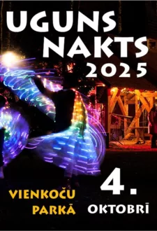 Uguns nakts Vienkoču parkā 2025