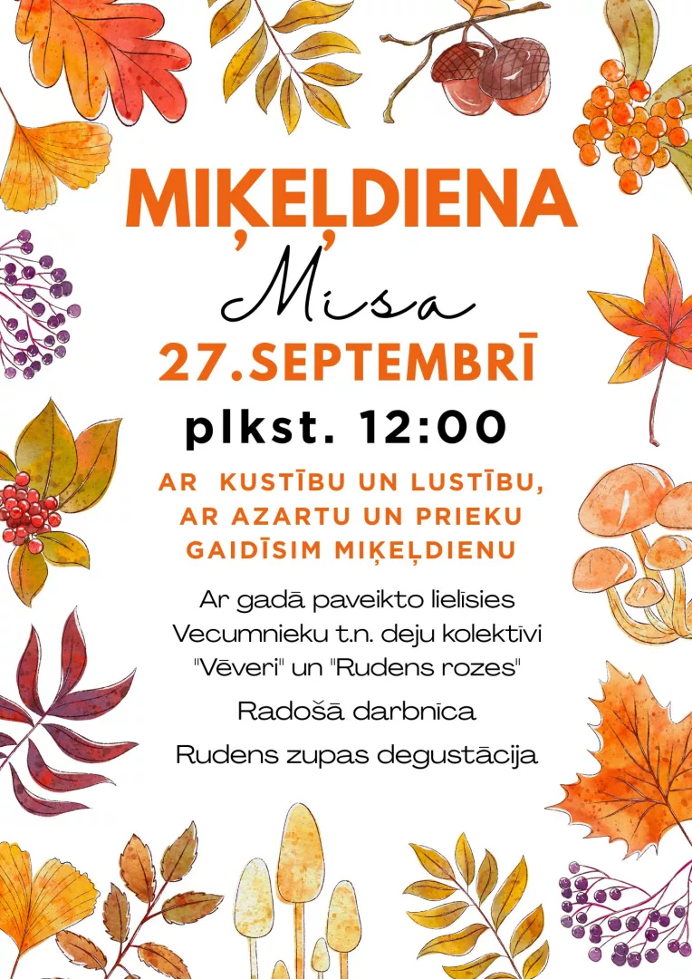 Miķeļdiena Misā
